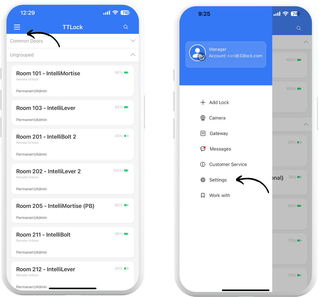 Select Lock Click System Transferring Lock