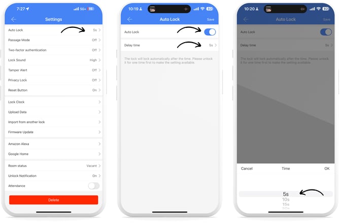 TTLock App_Auto Lock