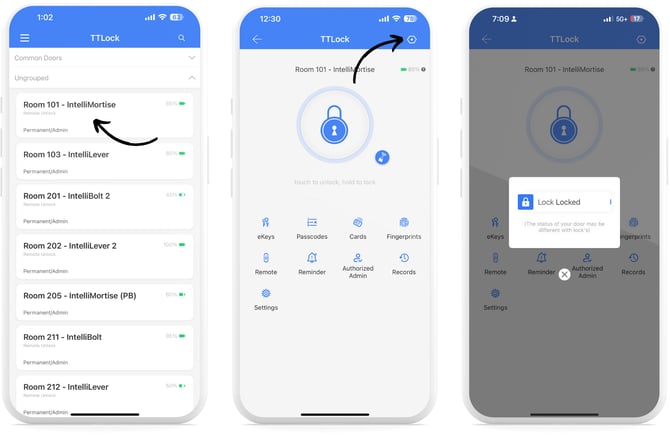 TTLock App_Lock Status
