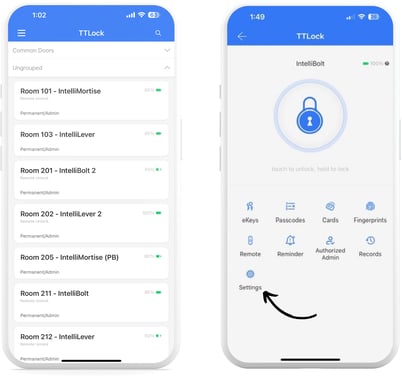 TTLock App_Lock setting