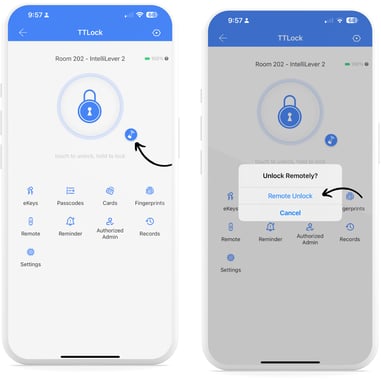 TTLock App_Remote unlock-1