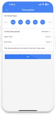 TTLock App_Time period