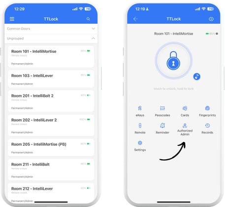 TTLock App_Authorized Admin